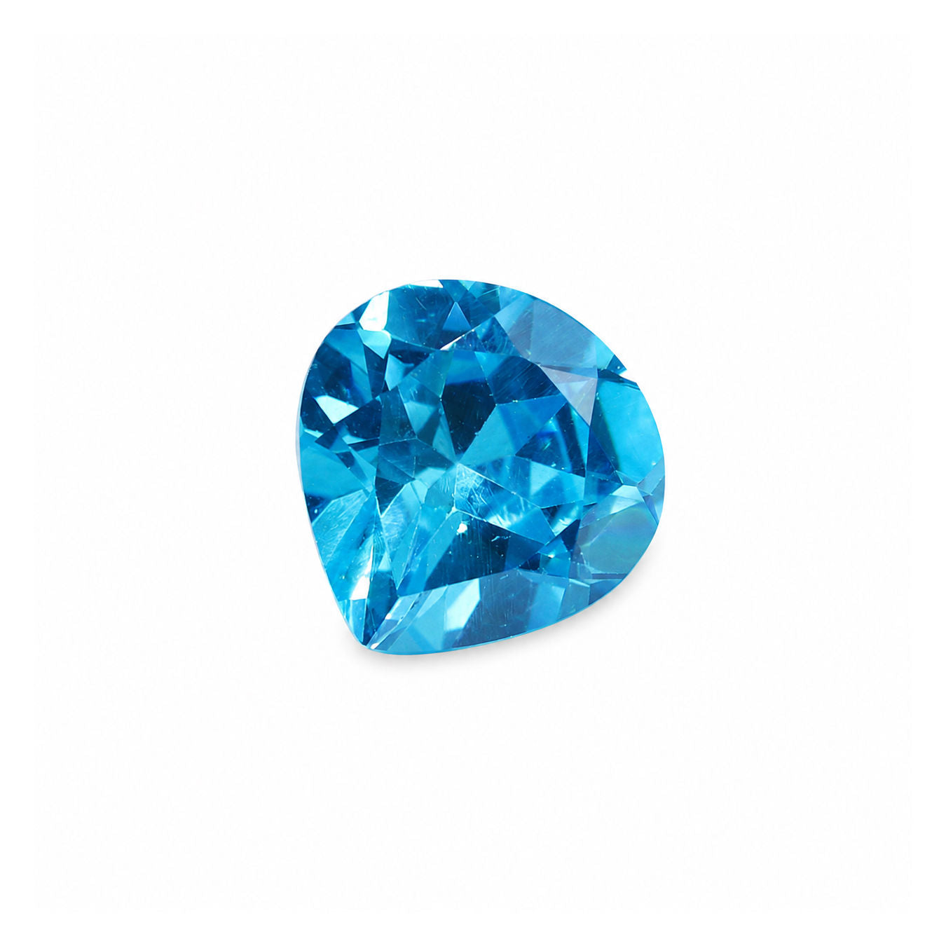 Cubic Zirconia (BT Color) Heart Shape Faceted