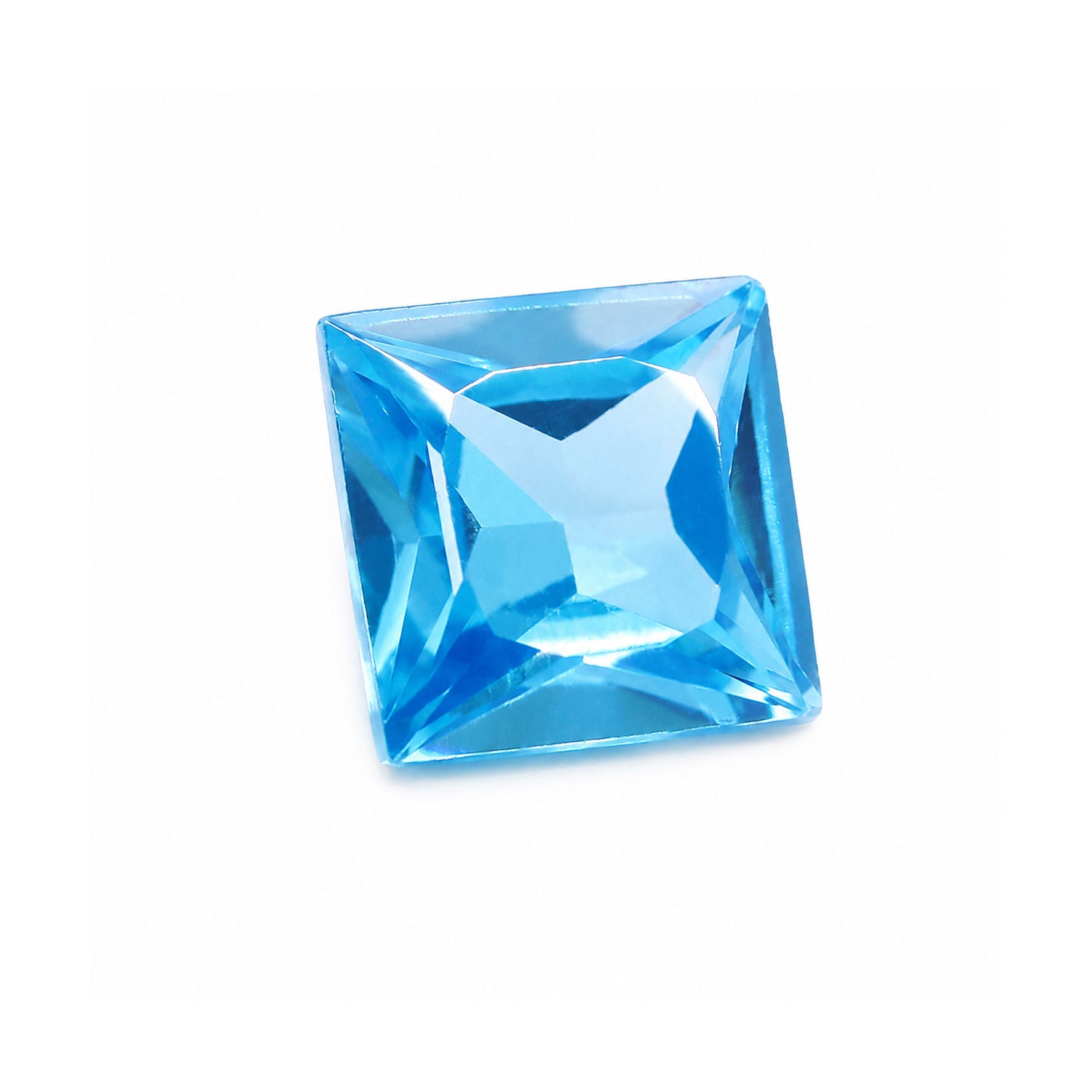 Cubic Zirconia (BT Color) Square Faceted