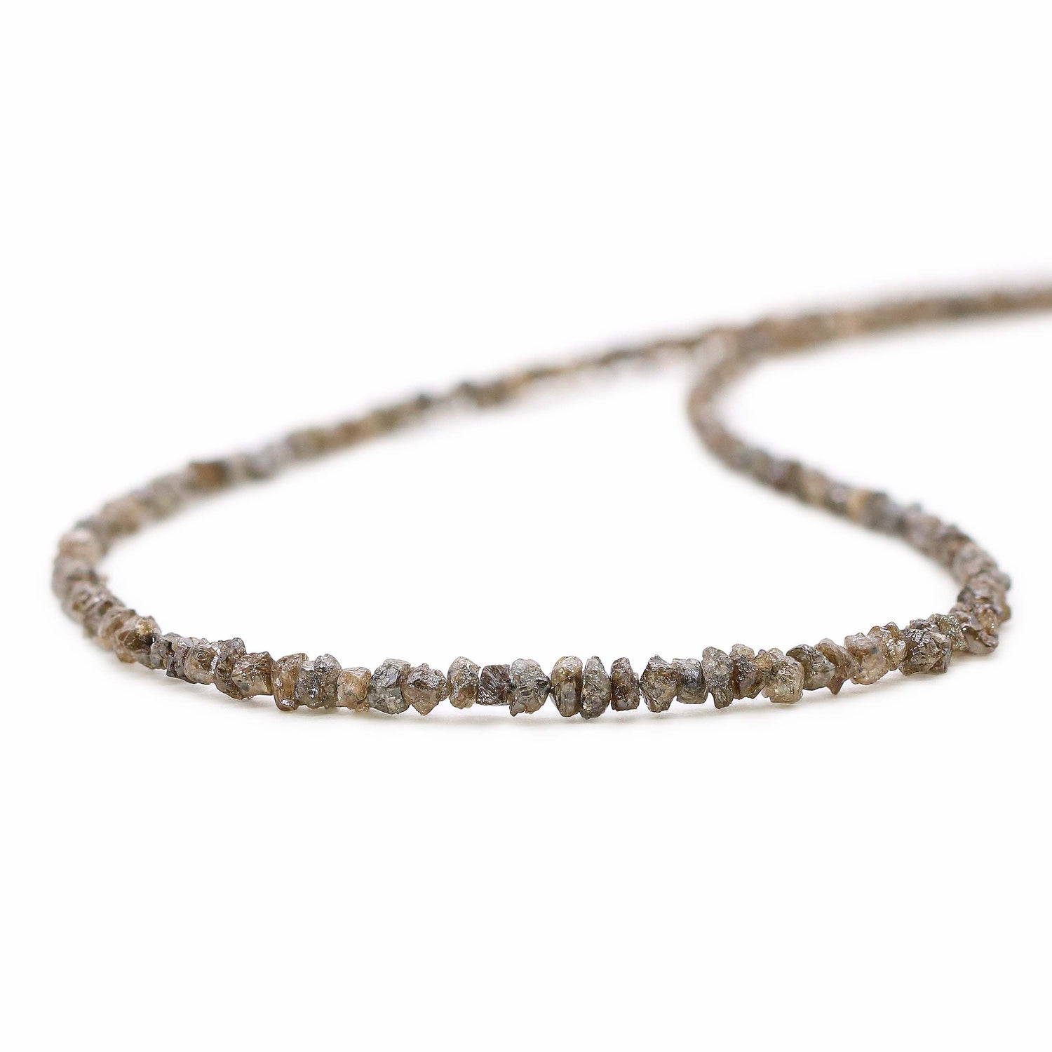 Brown Diamond 2mm to 4mm Raw Uncut Nugget Beads (16 Inch)