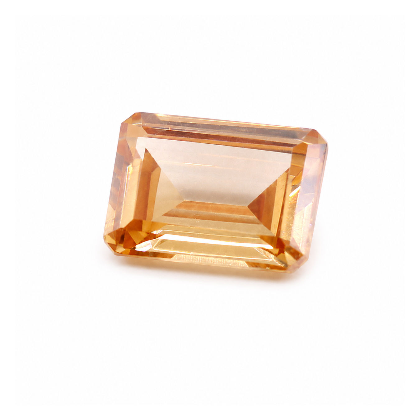 Cubic Zirconia (Champagne Color) Octagon Faceted