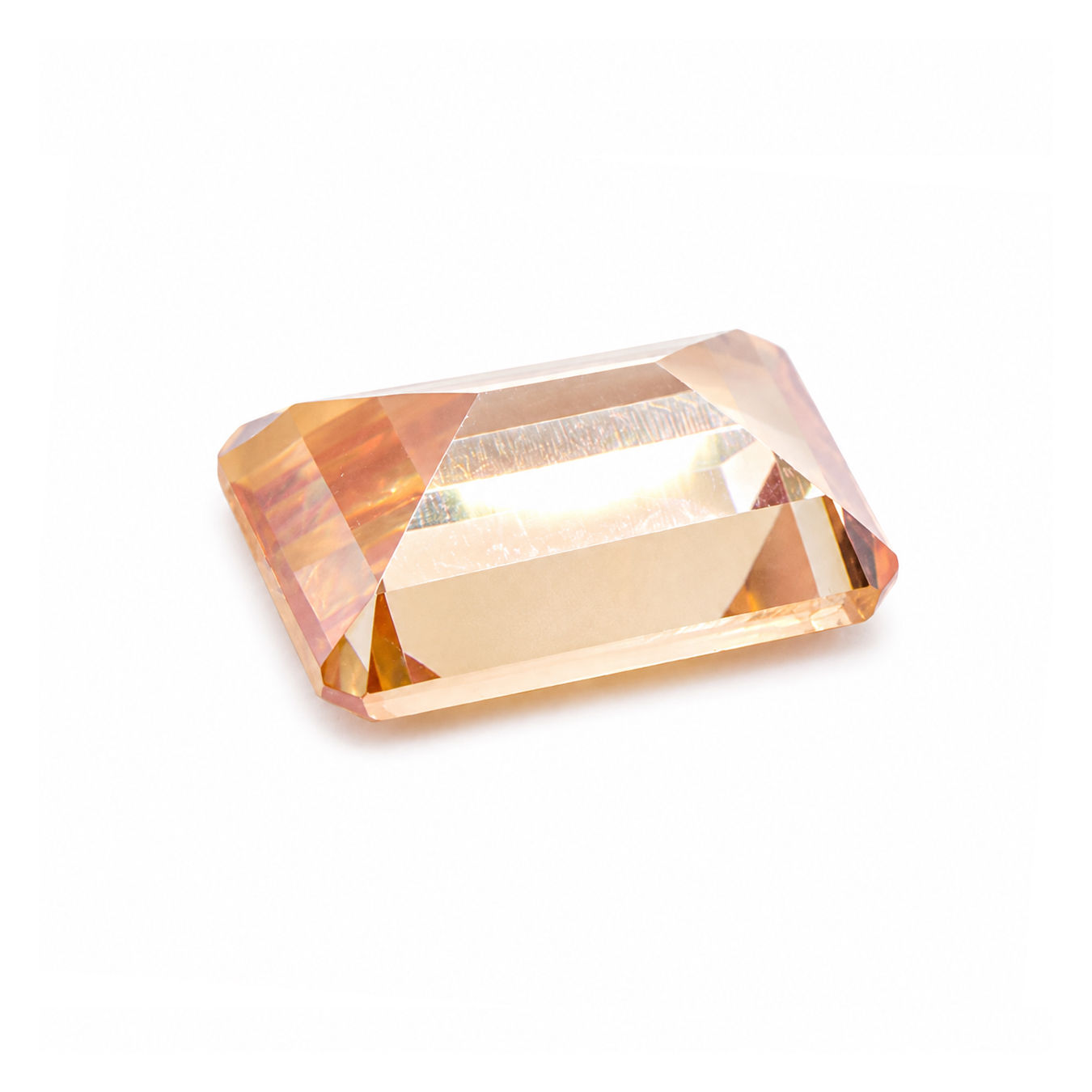 Cubic Zirconia (Champagne Color) Octagon Faceted