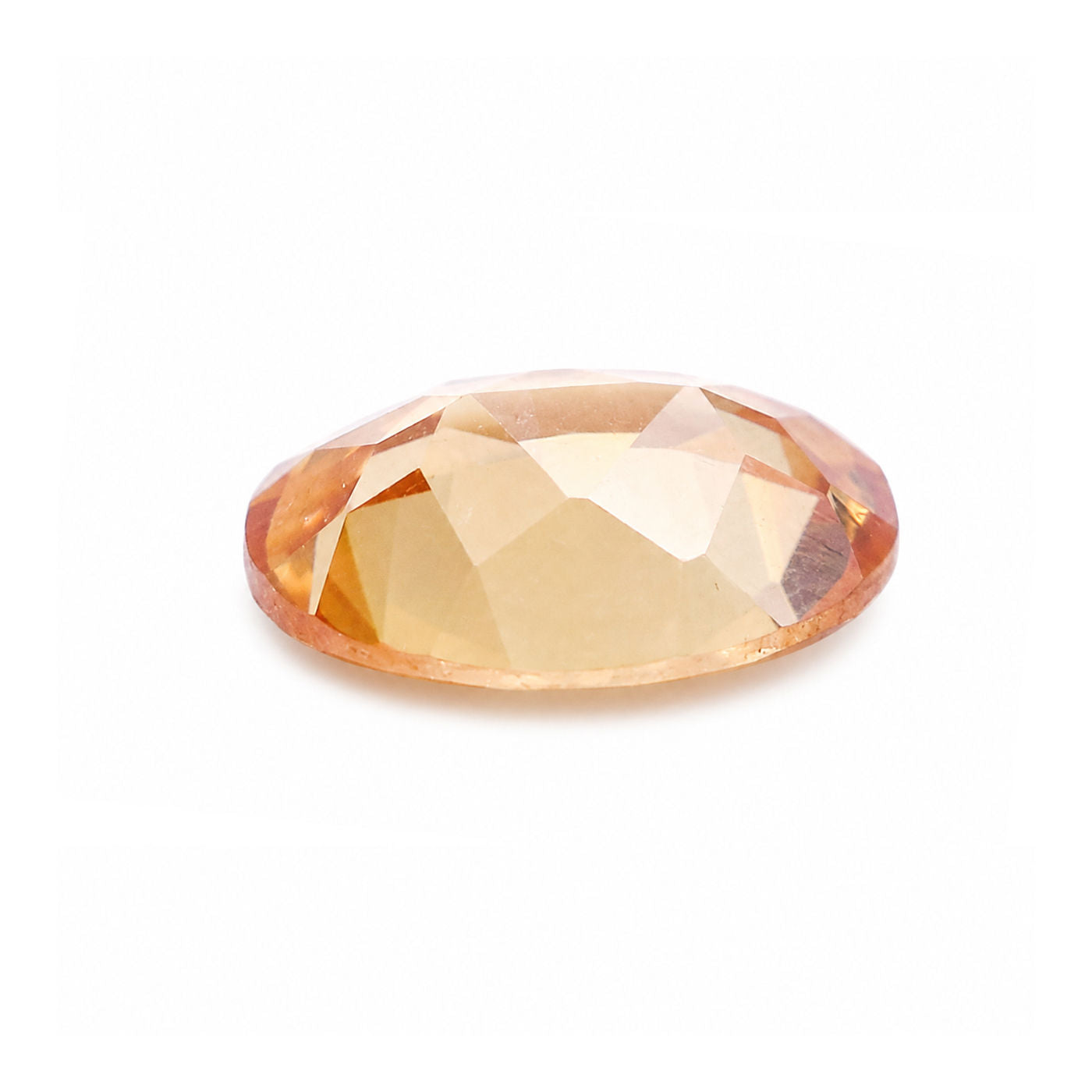 Cubic Zirconia (Champagne Color) Oval Faceted