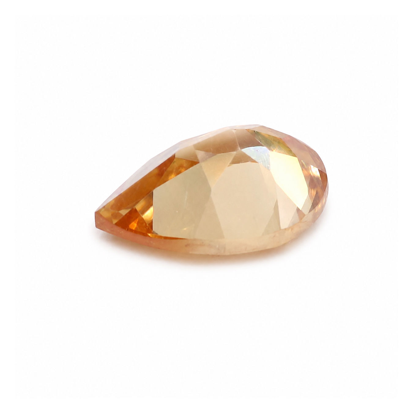 Cubic Zirconia (Champagne Color) Pear Faceted