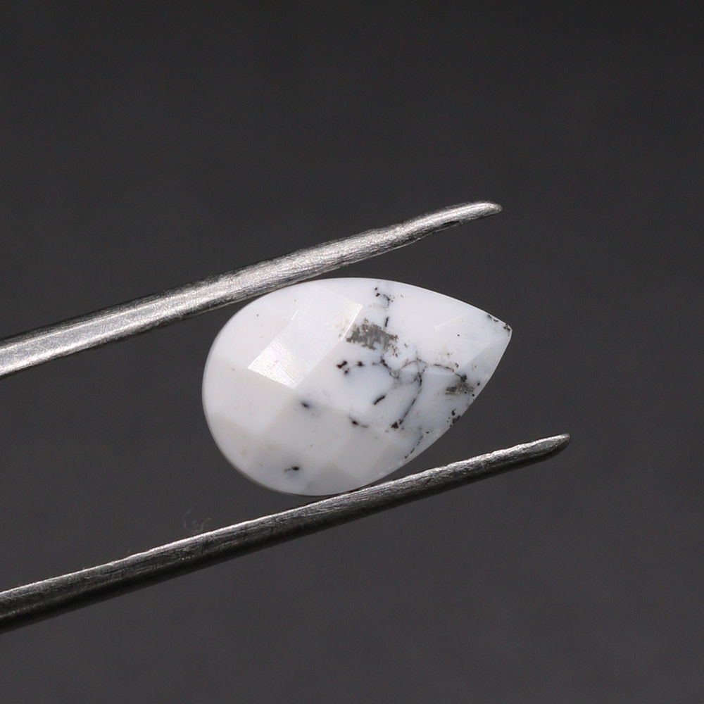 Dendritic Opal Pear Briolette