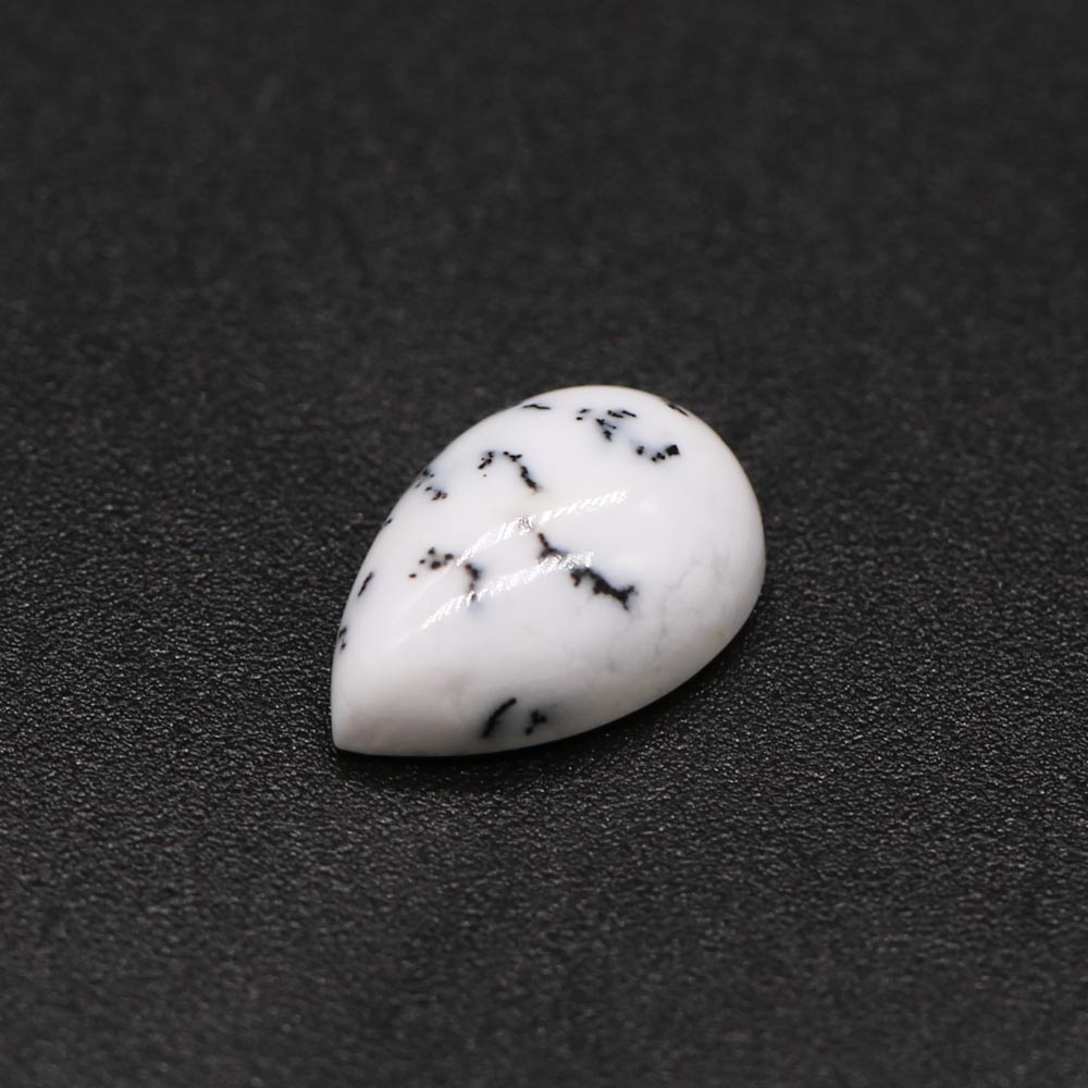 Dendritic Opal Pear Cabochon