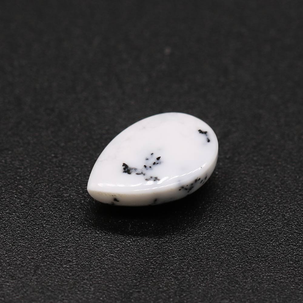 Dendritic Opal Pear Cabochon
