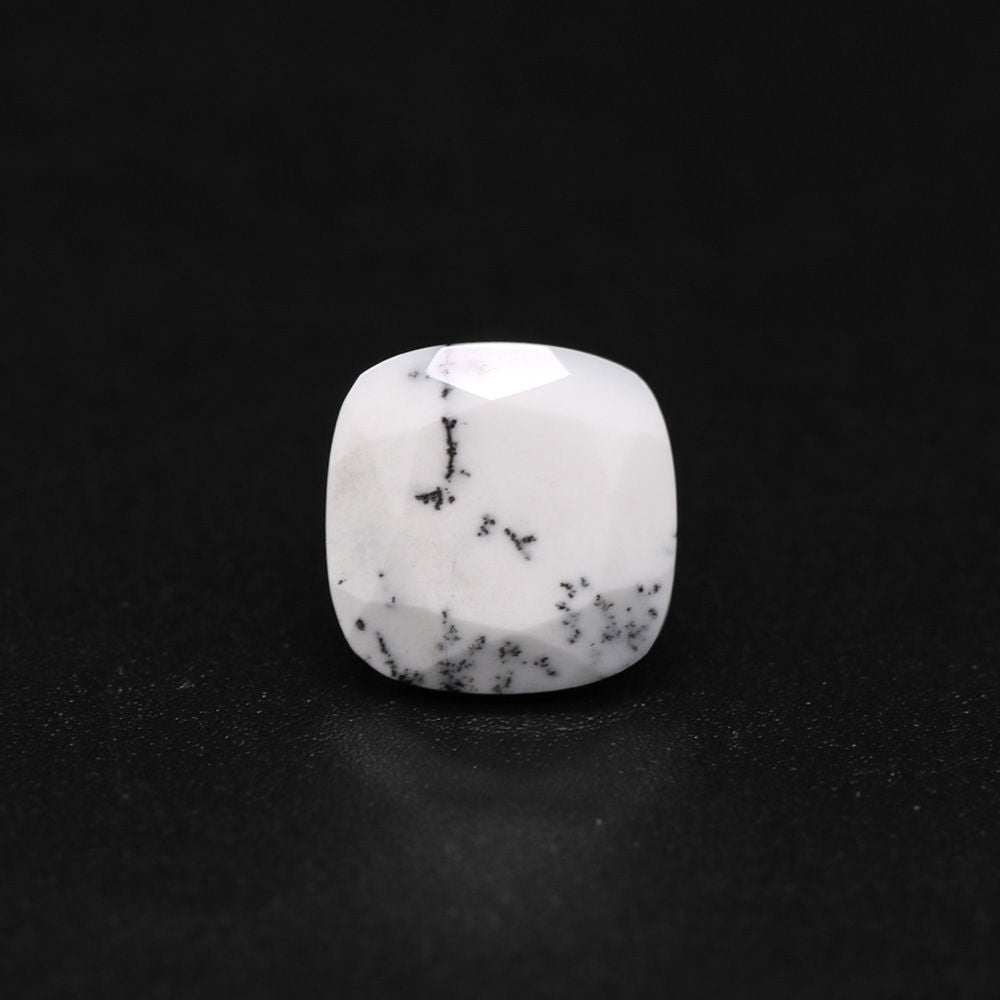 Dendritic Opal Cushion Faceted