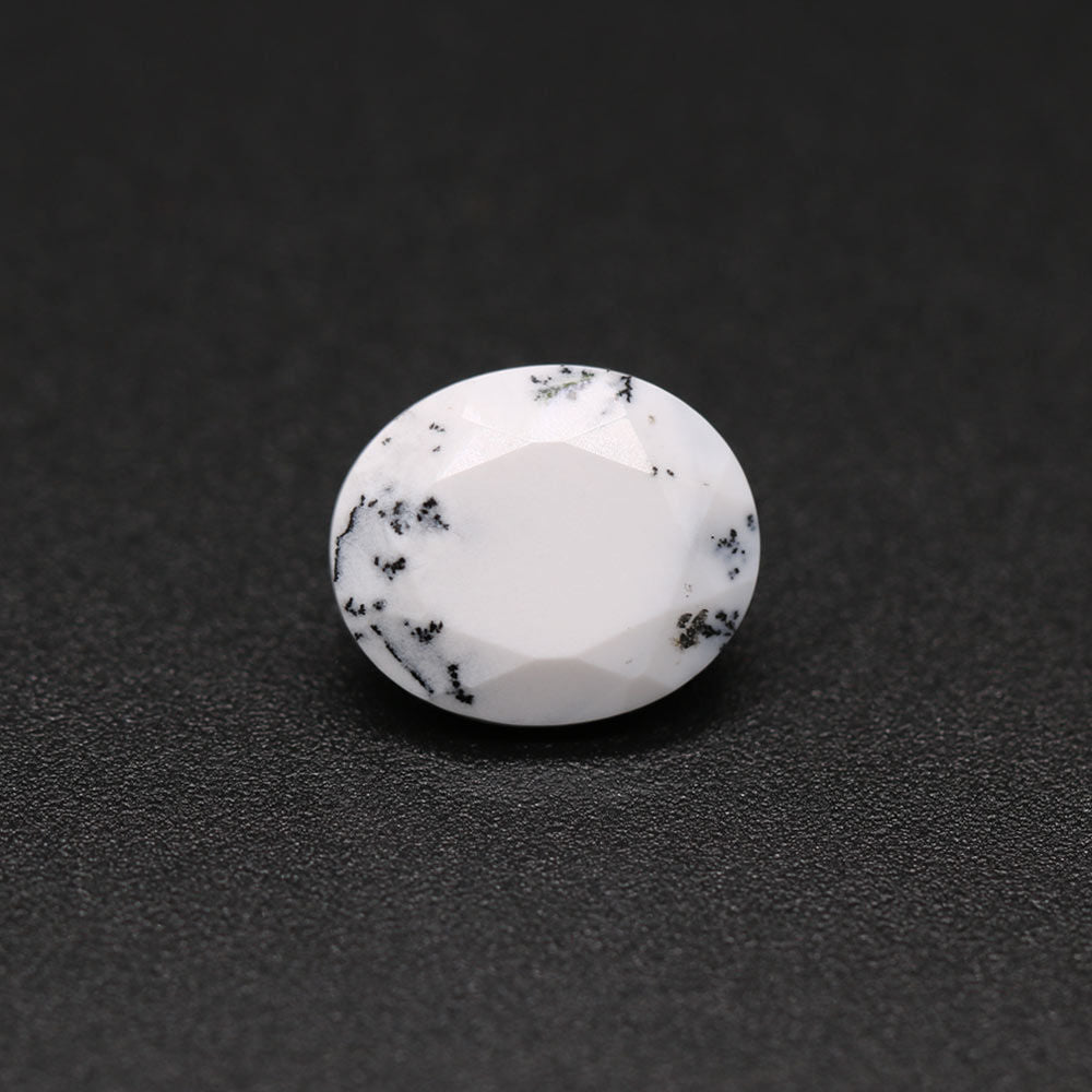 Dendritic Opal Oval Faceted