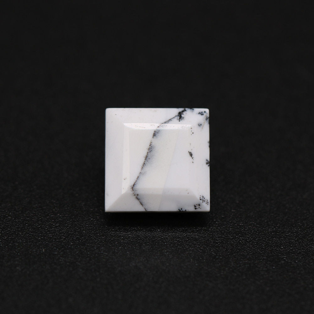 Dendritic Opal Square Faceted