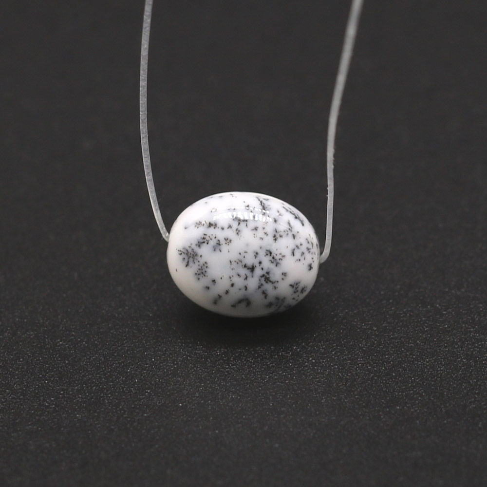 Dendritic Opal Smooth Oval (Full Drill)