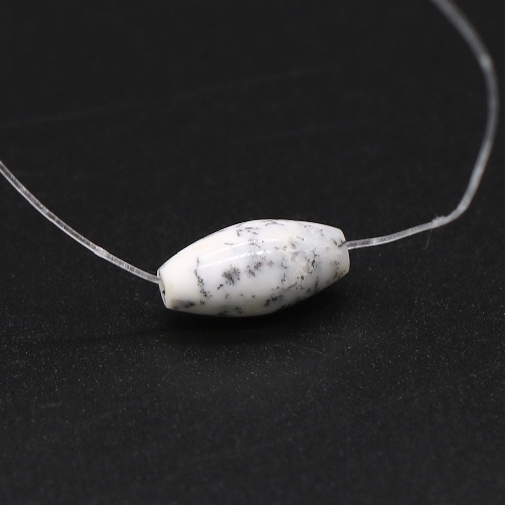 Dendritic Opal Smooth Rice (Full Drill)