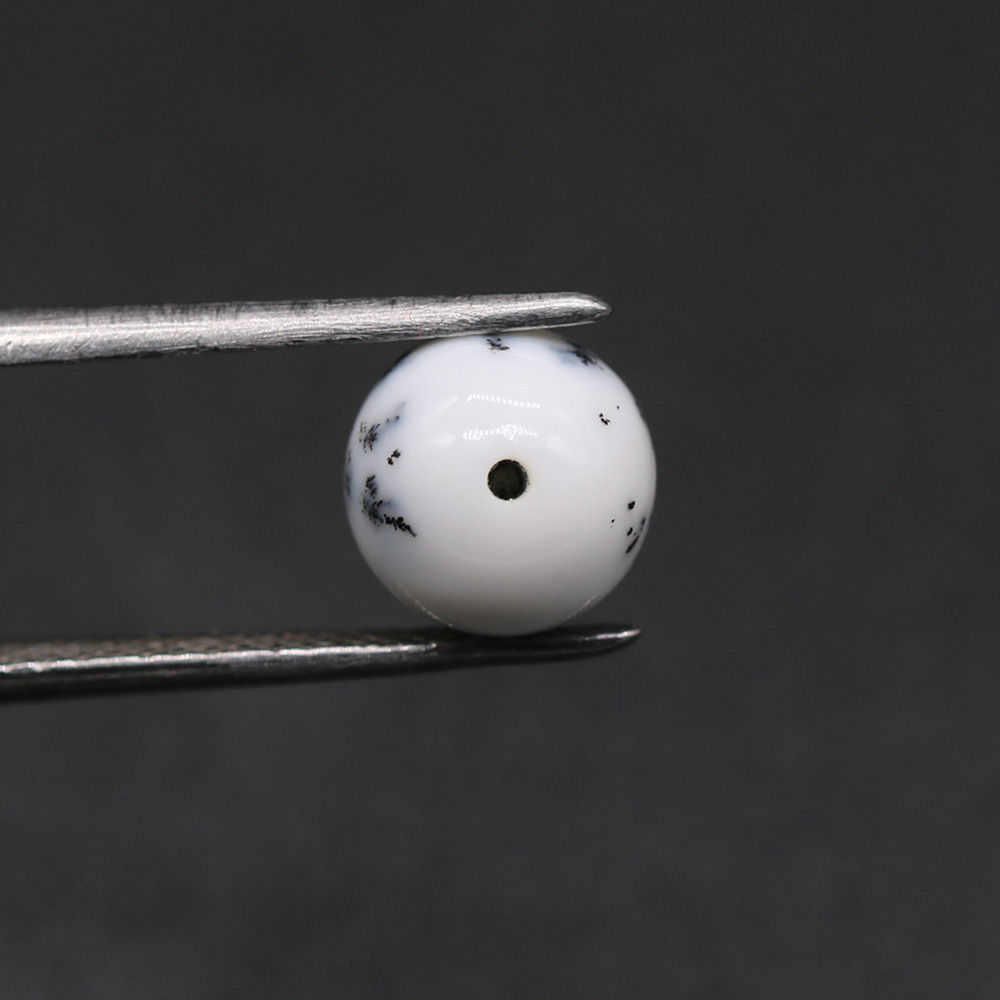 Dendritic Opal Smooth Round Balls (Full Drill)