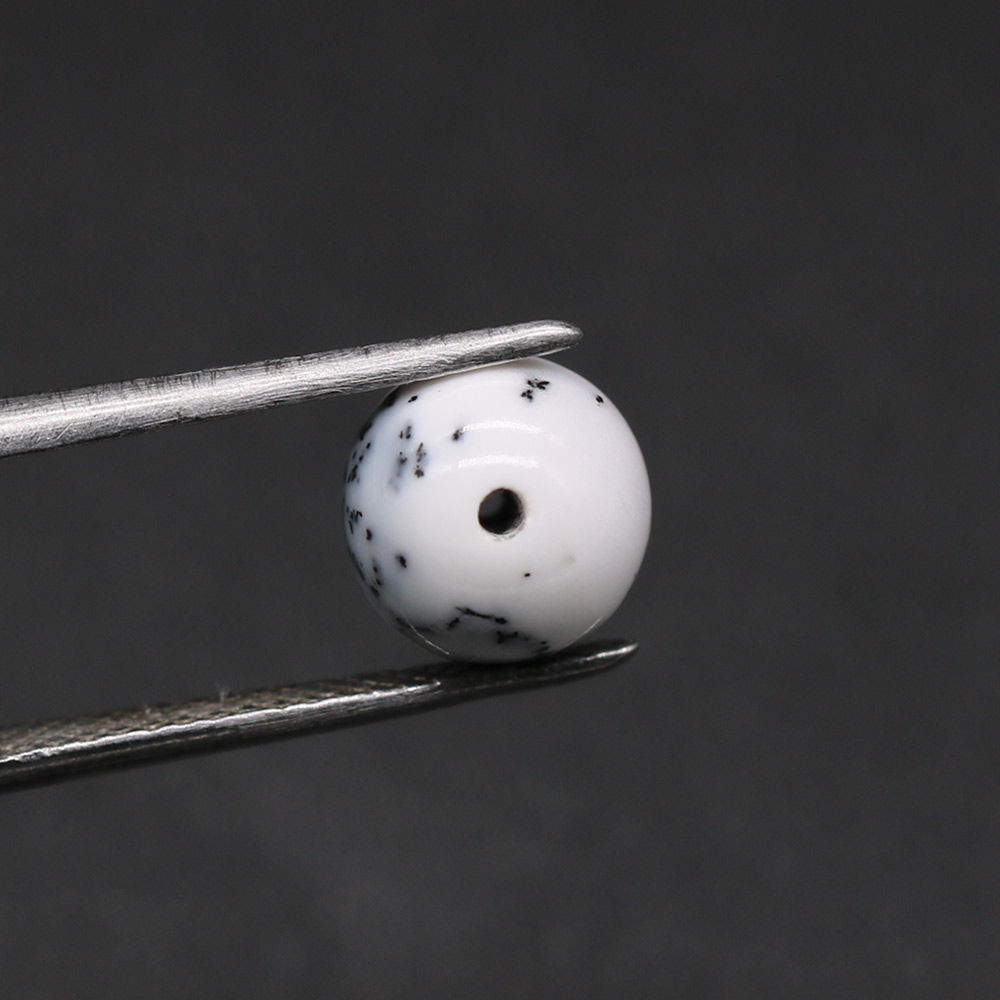 Dendritic Opal Smooth Round Balls (Half Drill)