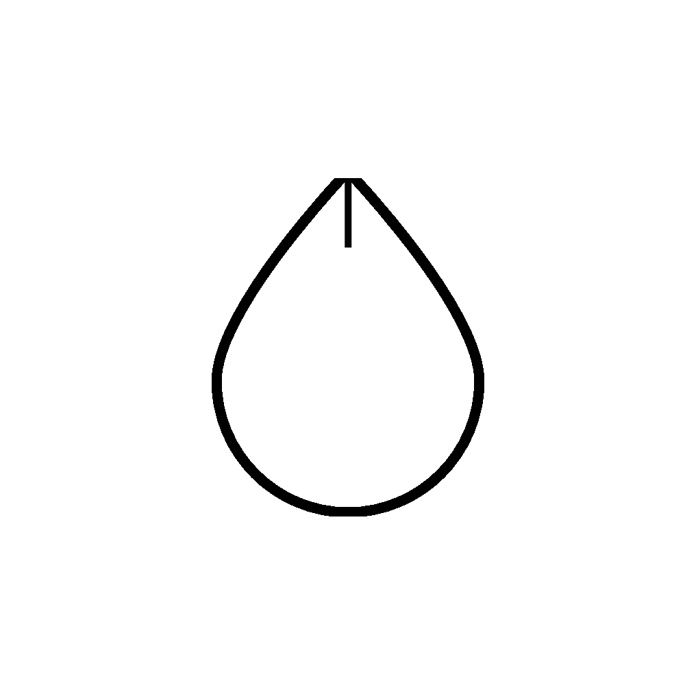 Aquamarine (Milky) Smooth Drops Briolette (Half Drill)