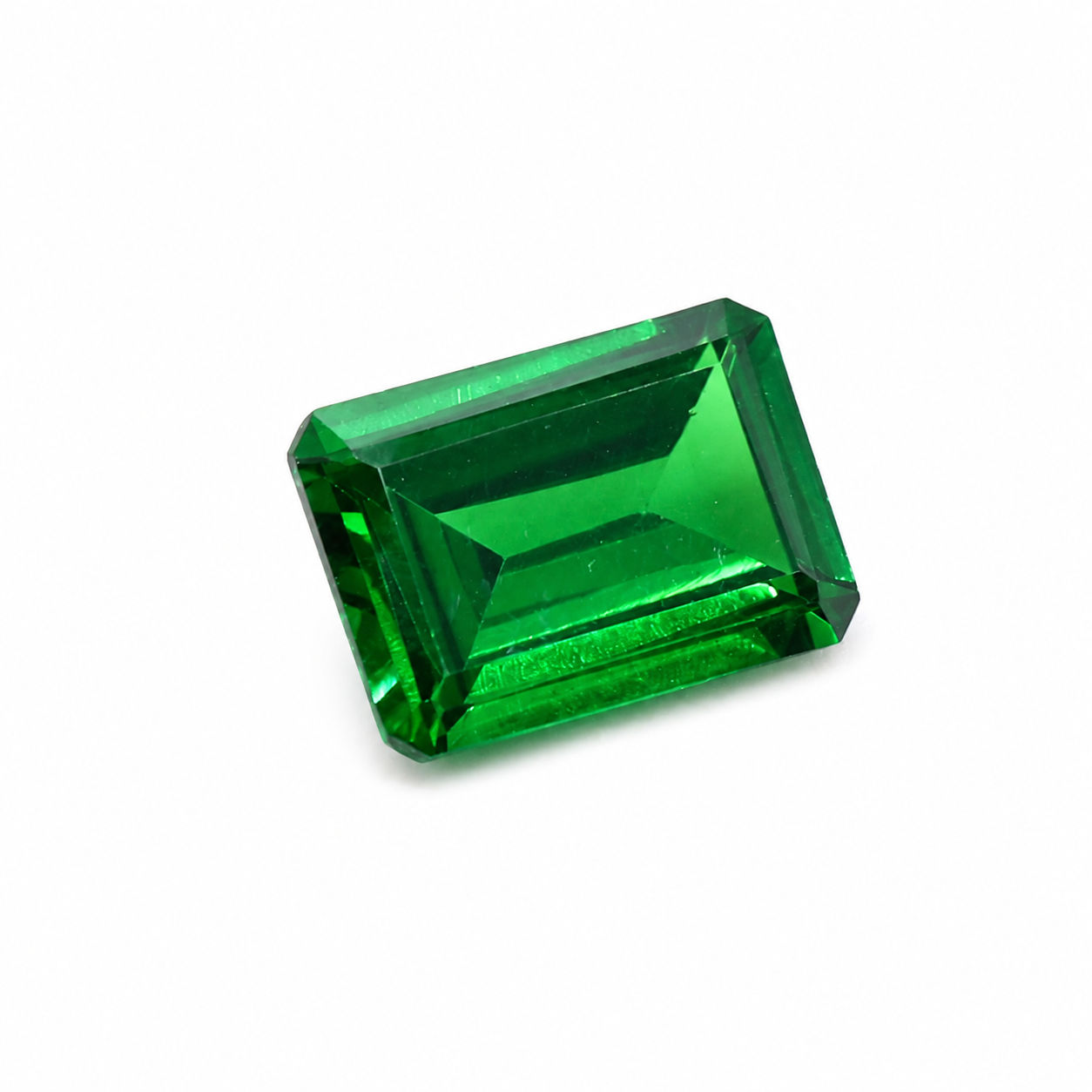 Cubic Zirconia (Emerald Color) Octagon Faceted