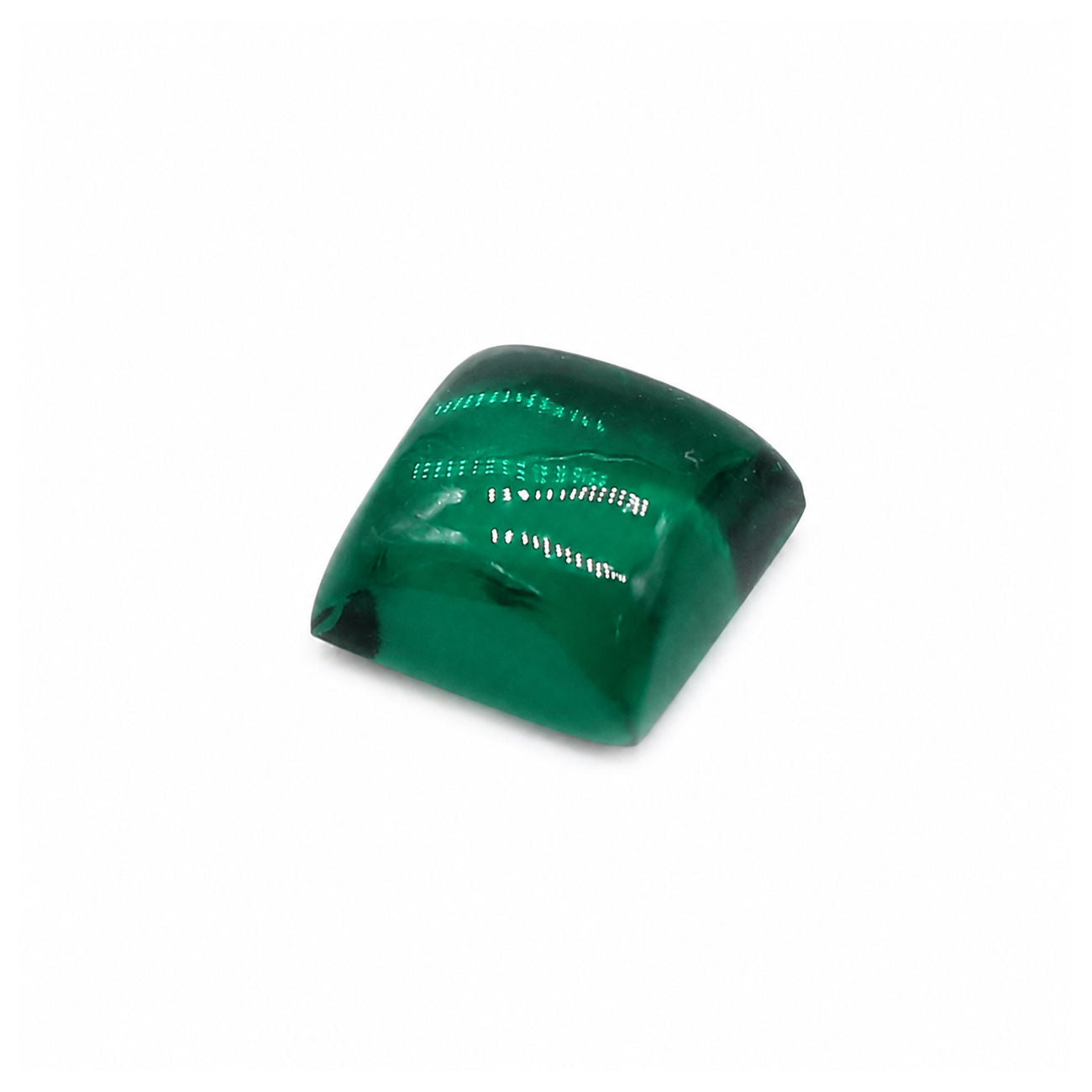 Created Emerald (Zambian Color) Square Cabochon