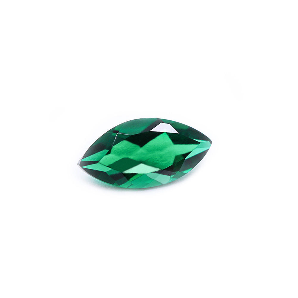 Created Emerald (Zambian Color) Marquise Faceted