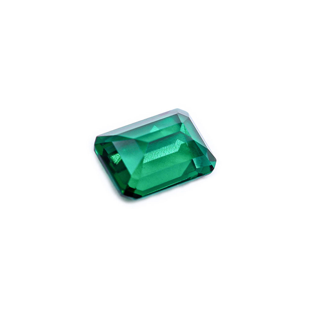 Created Emerald (Zambian Color) Octagon Faceted