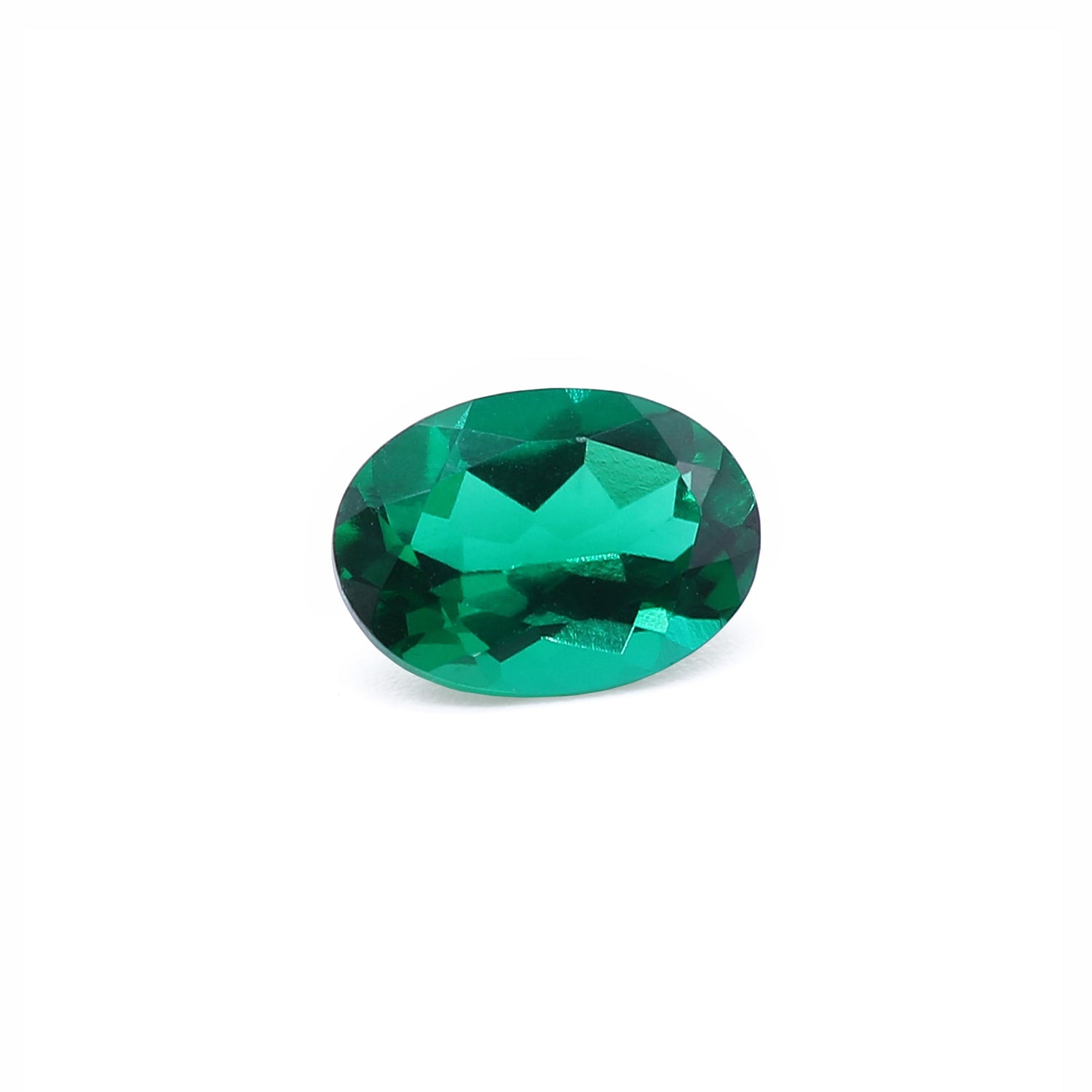 Created Emerald (Zambian Color) Oval Faceted