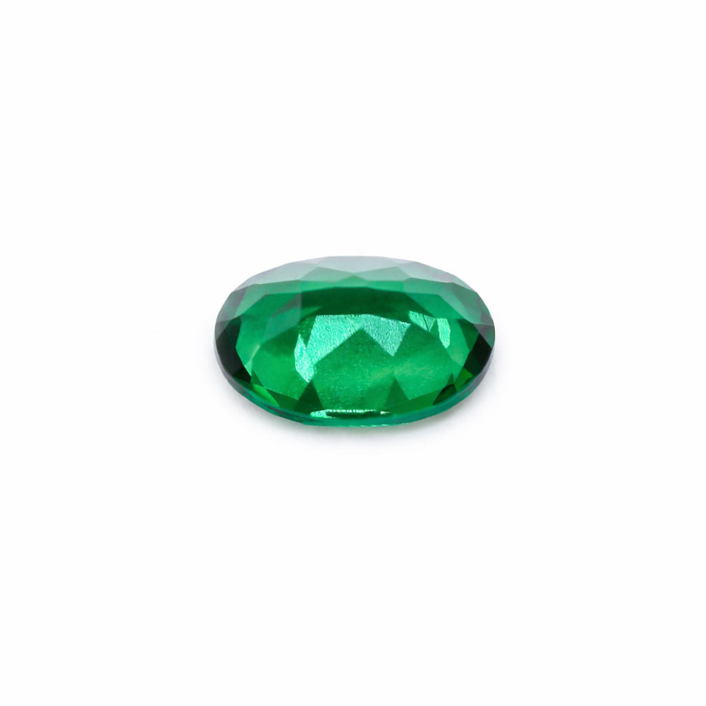 Created Emerald (Zambian Color) Oval Faceted