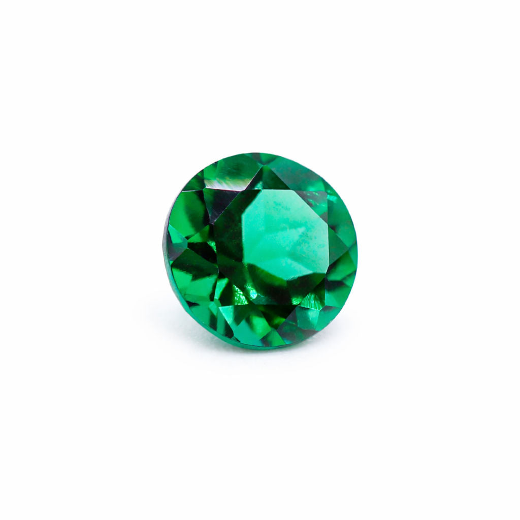 Created Emerald (Zambian Color) Round Faceted