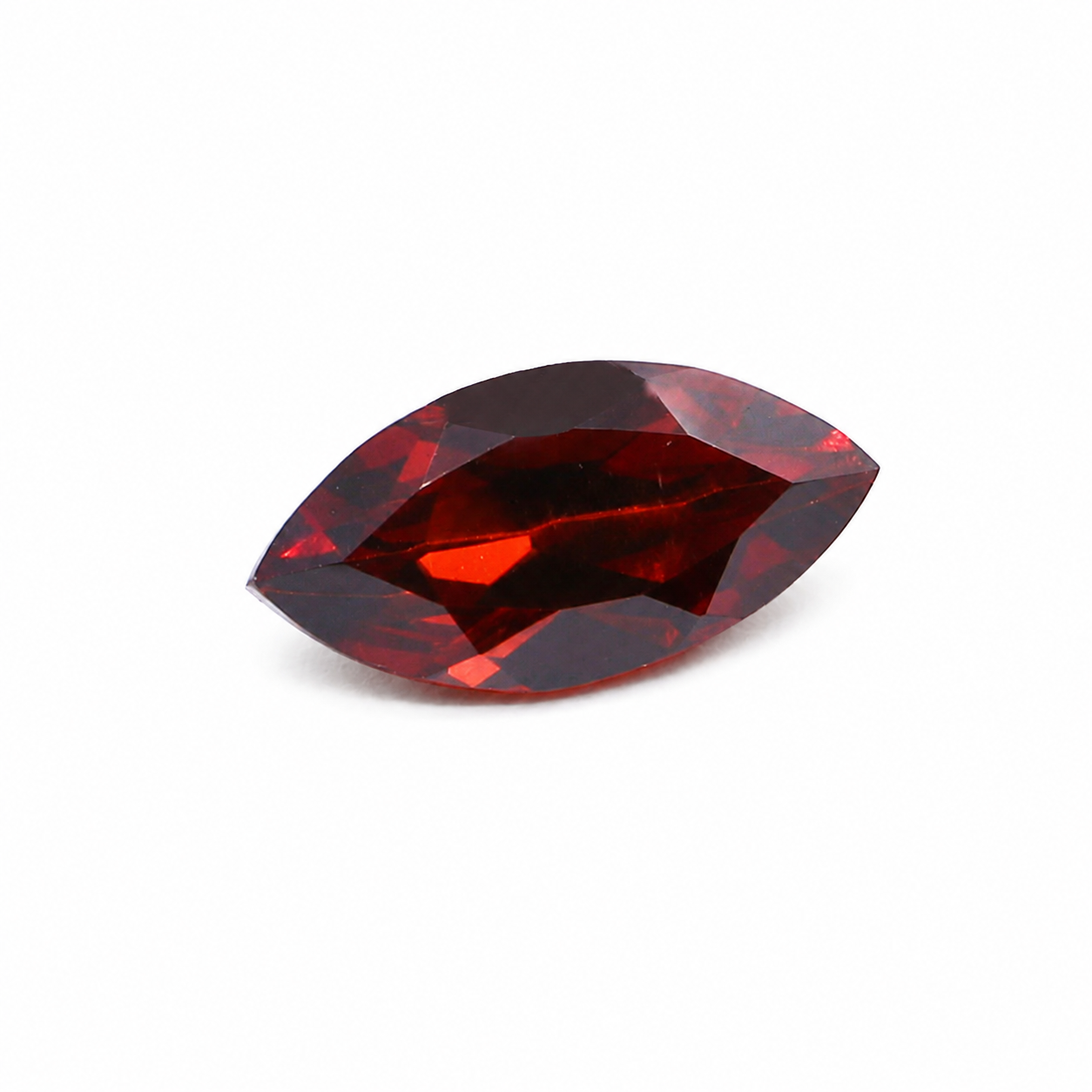 Cubic Zirconia (Garnet Color) Marquise Faceted