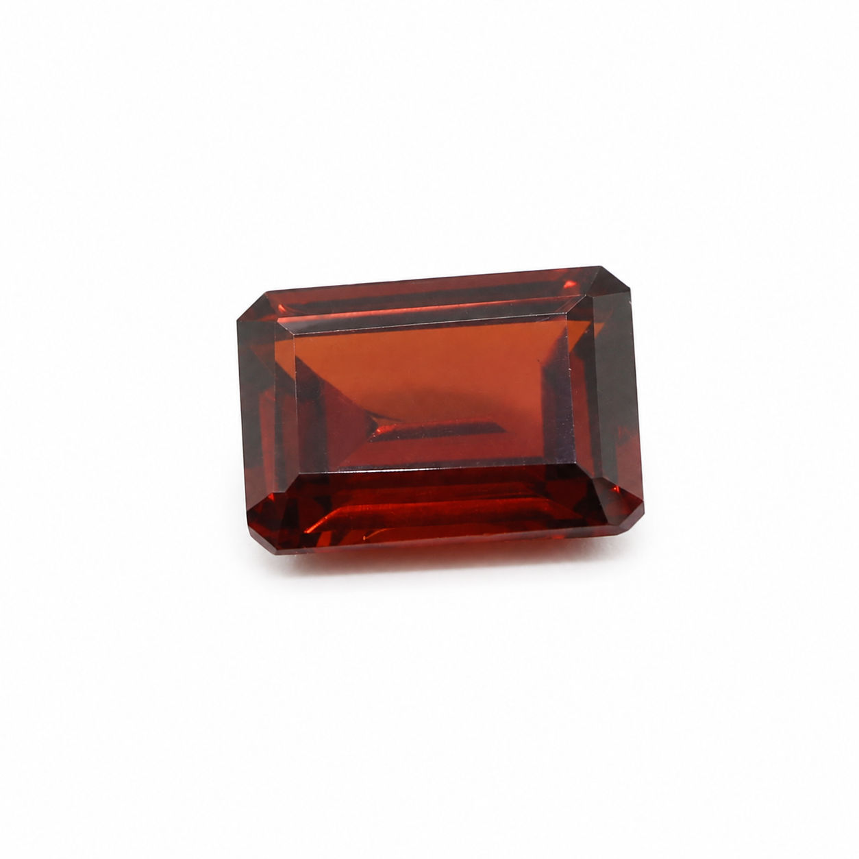 Cubic Zirconia (Garnet Color) Octagon Faceted