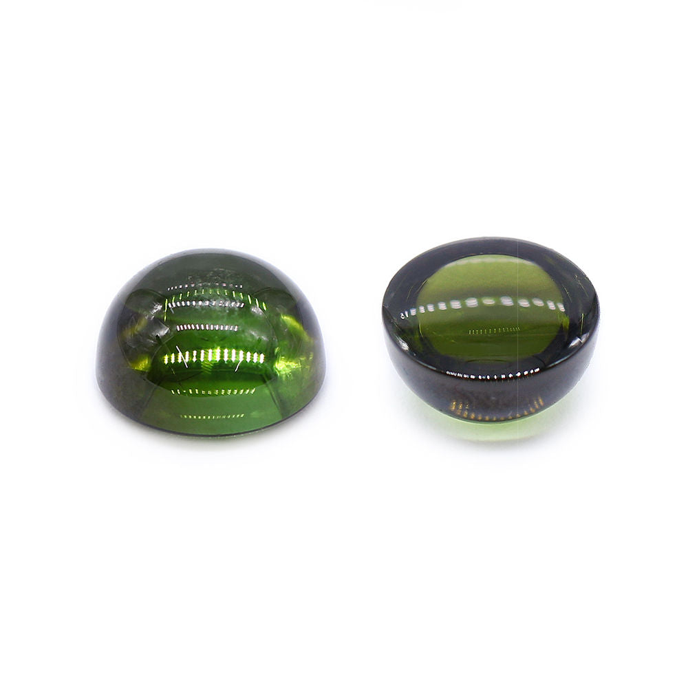 Green Tourmaline 10mm Round Cabochon