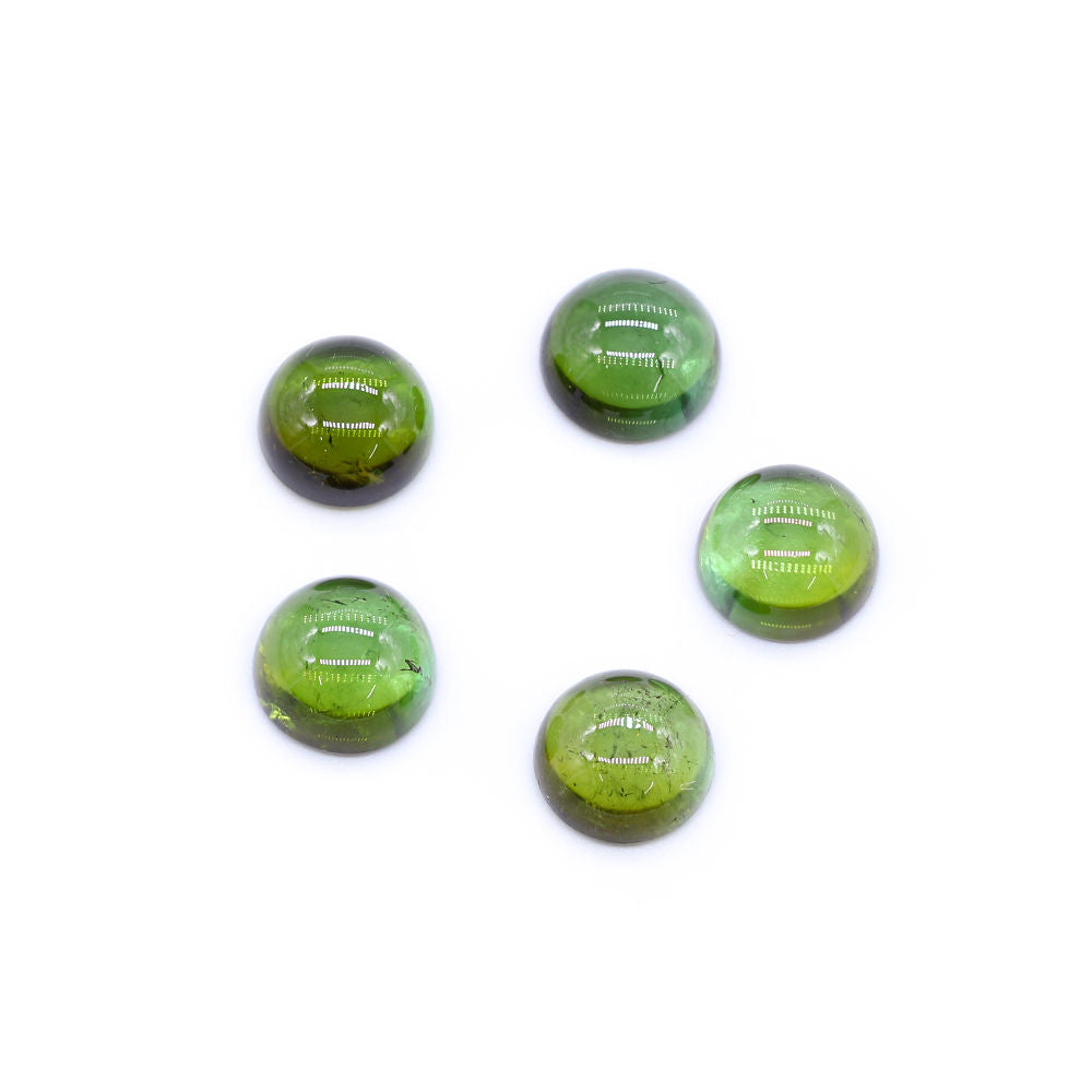 Green Tourmaline 8mm Round Cabochon