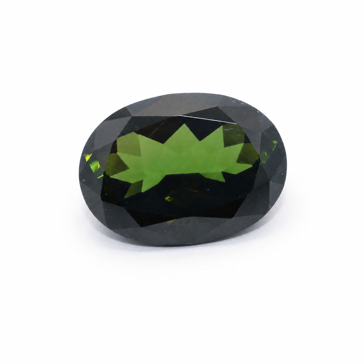 Green Tourmaline 18x13mm Oval Faceted
