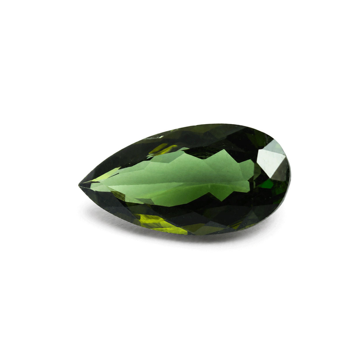Green Tourmaline 21x10mm Pear Faceted