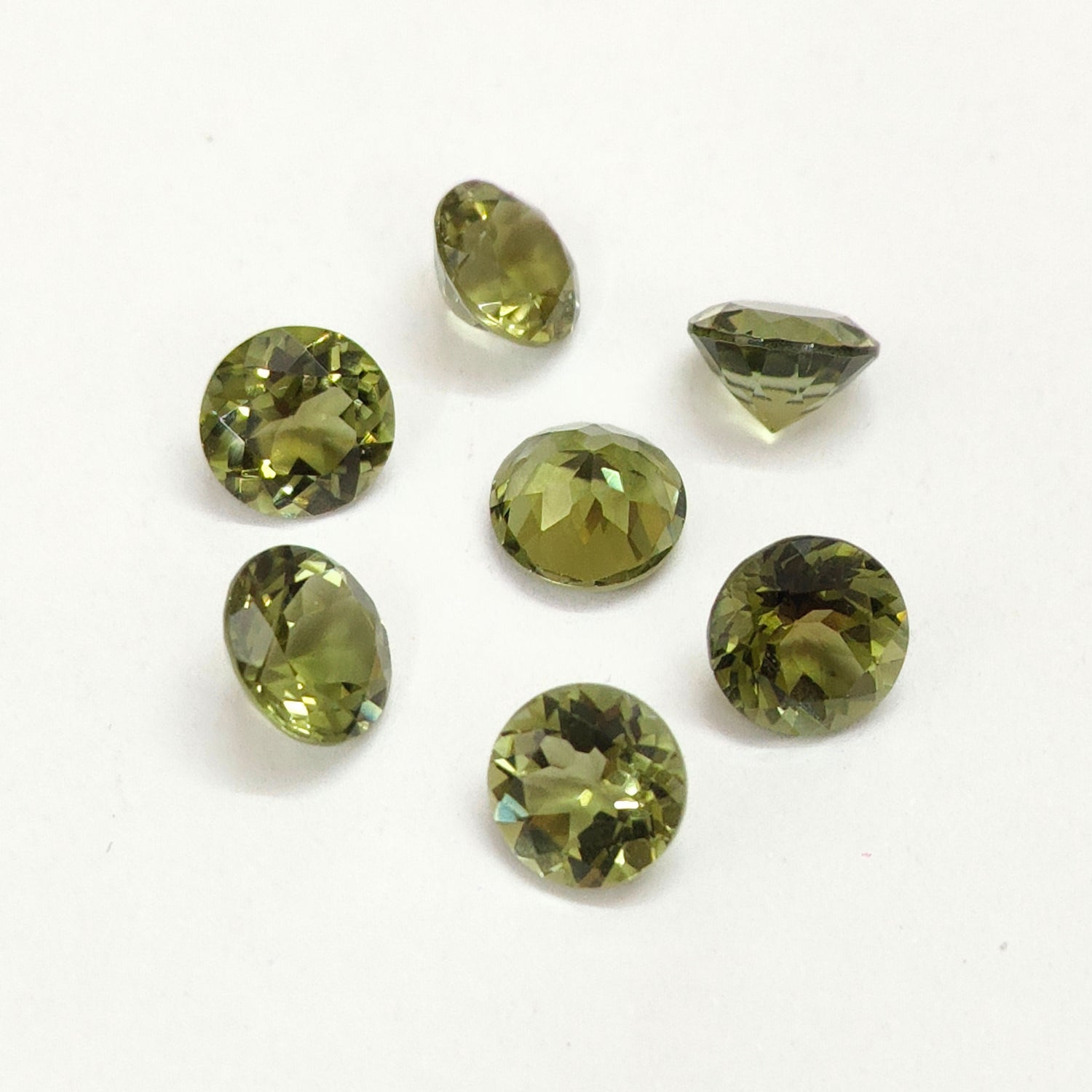 Green Tourmaline 7mm Round Faceted