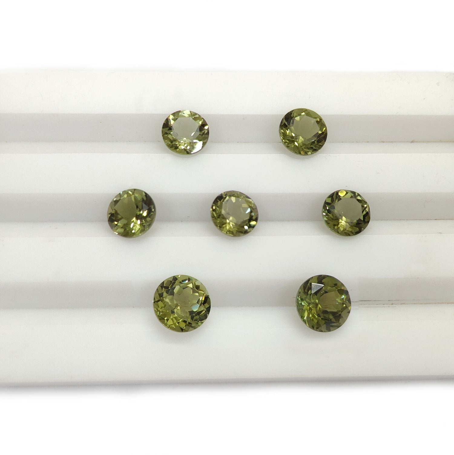 Green Tourmaline 7mm Round Faceted