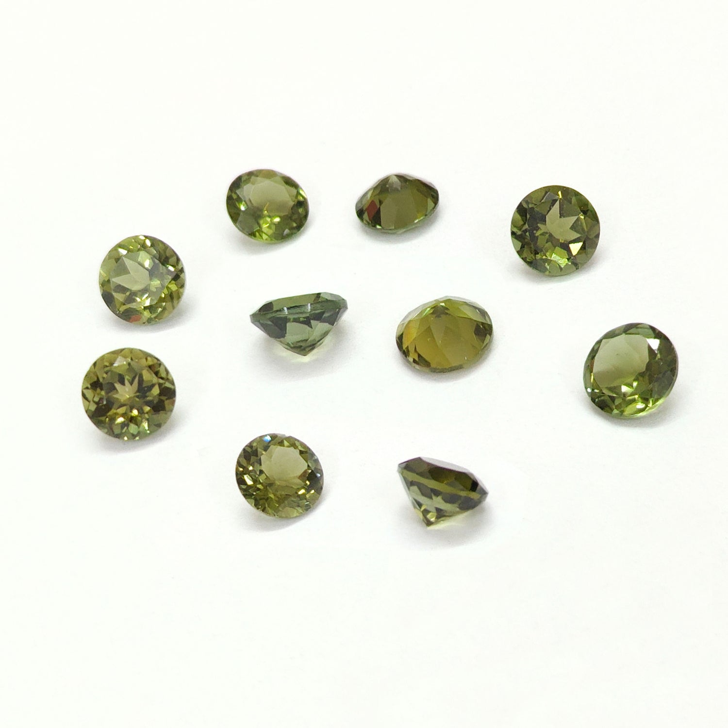 Green Tourmaline 7mm Round Faceted