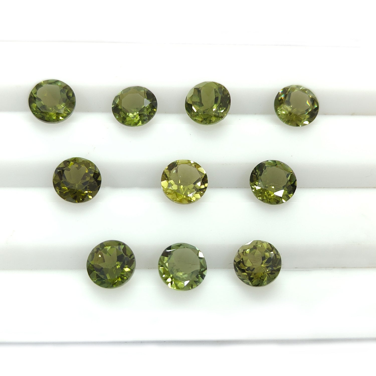 Green Tourmaline 7mm Round Faceted