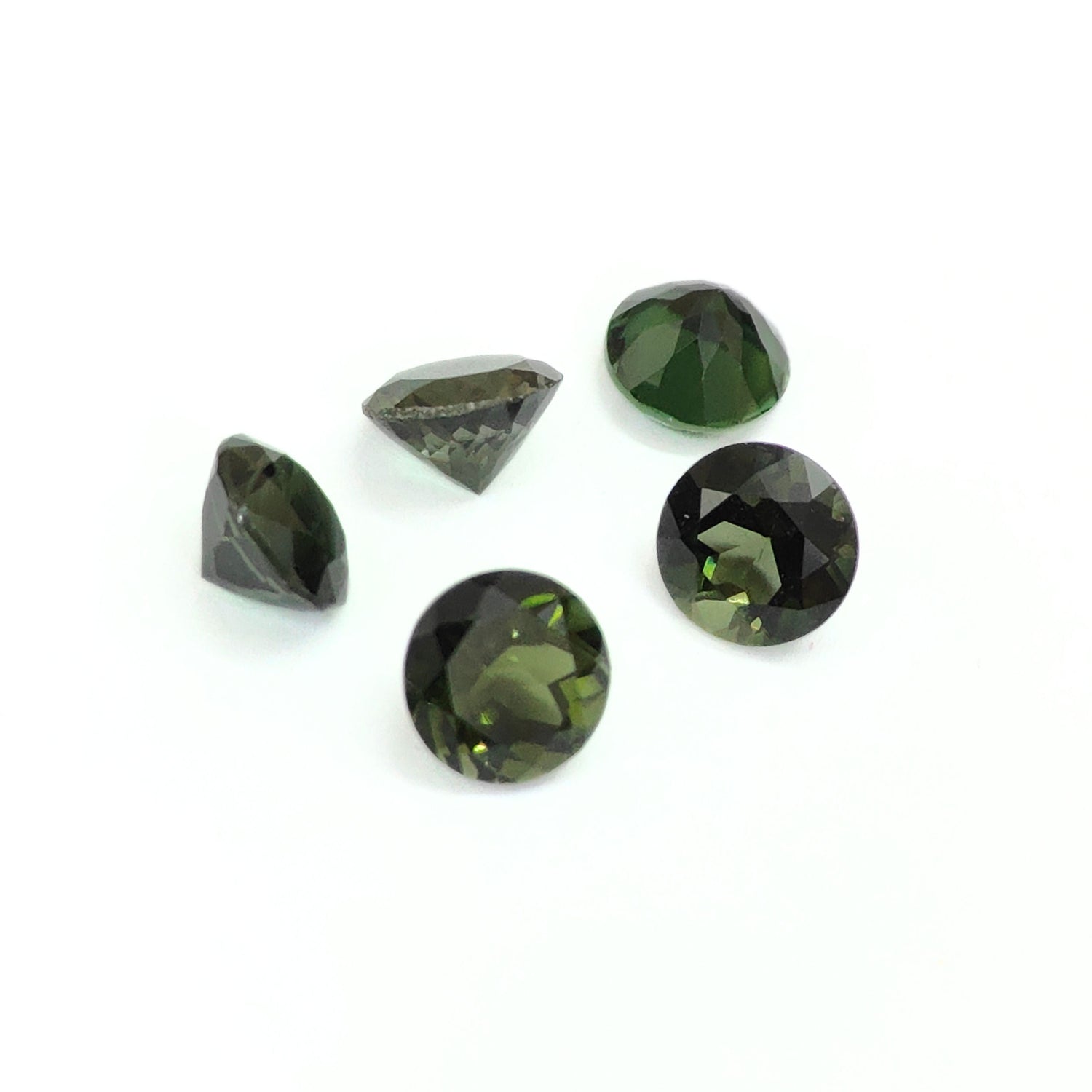 Green Tourmaline 7mm Round Faceted