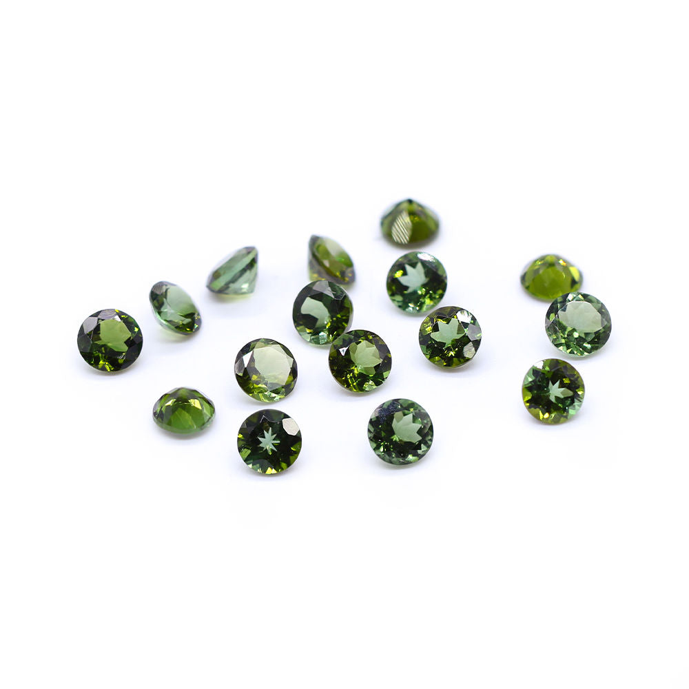Green Tourmaline 4mm Round Faceted