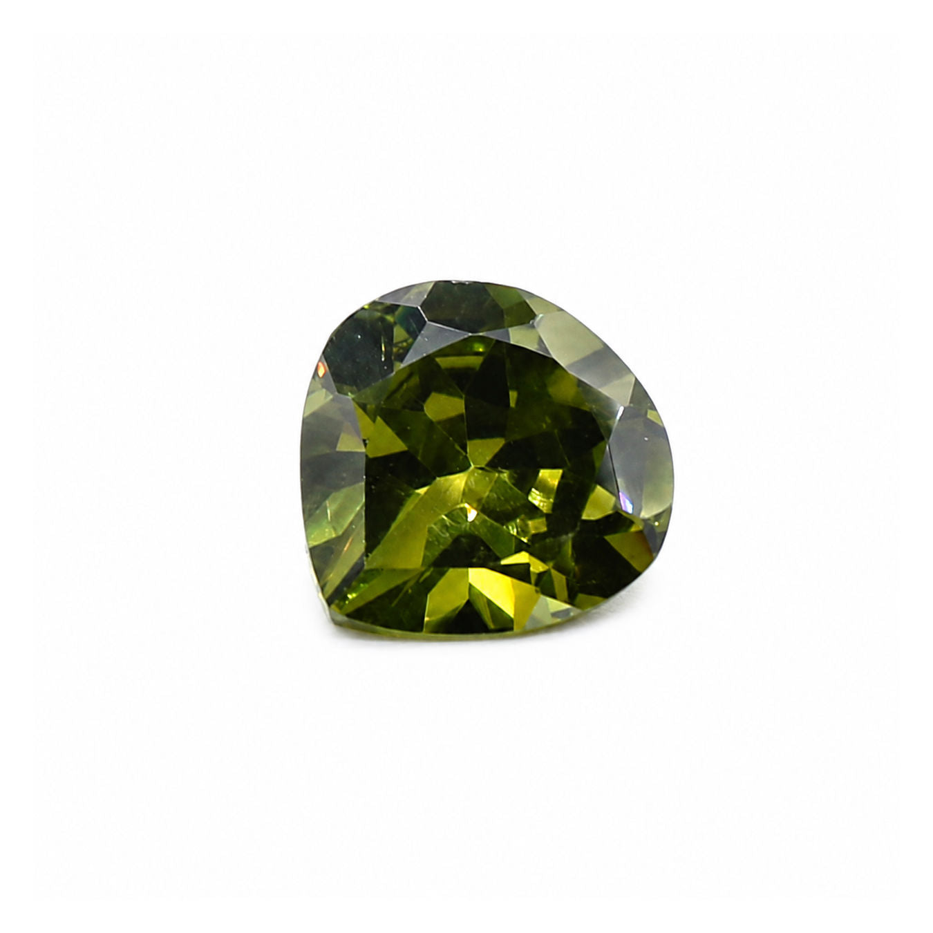 Cubic Zirconia (Heena Color) Heart Shape Faceted