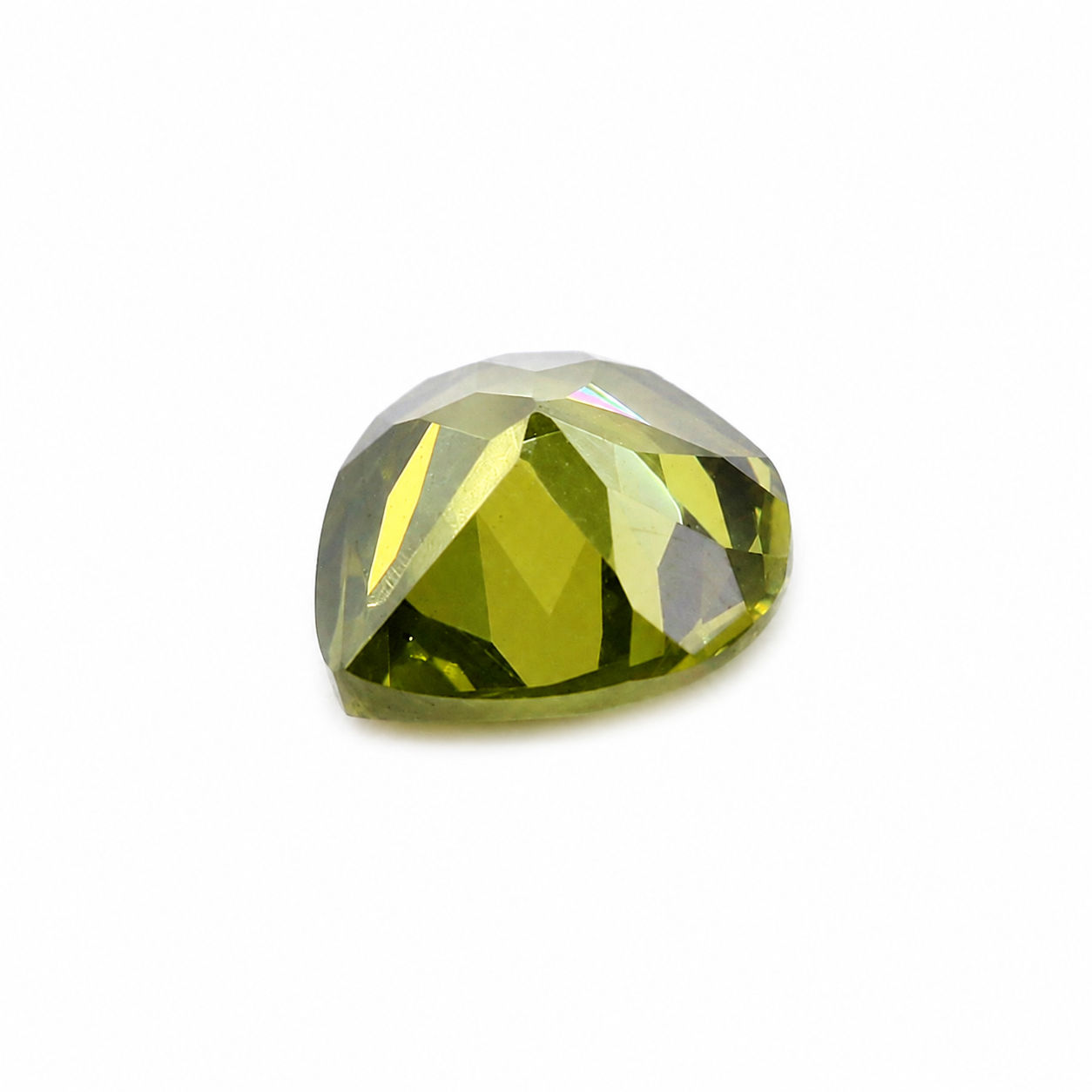 Cubic Zirconia (Heena Color) Heart Shape Faceted
