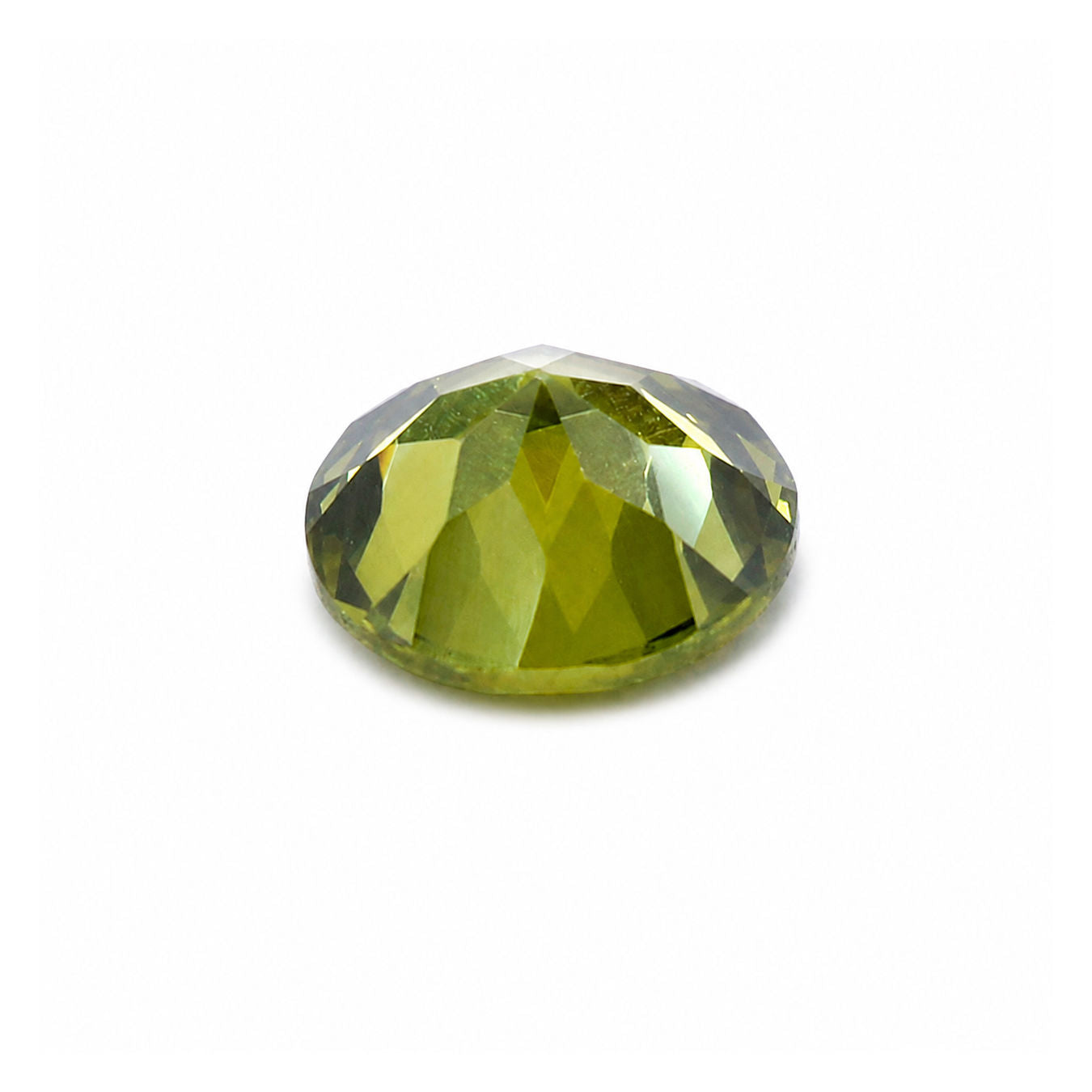 Cubic Zirconia (Heena Color) Round Faceted