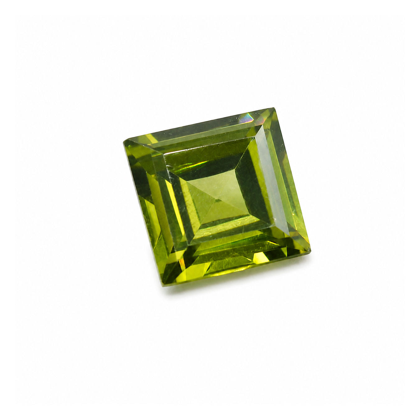 Cubic Zirconia (Heena Color) Square Faceted