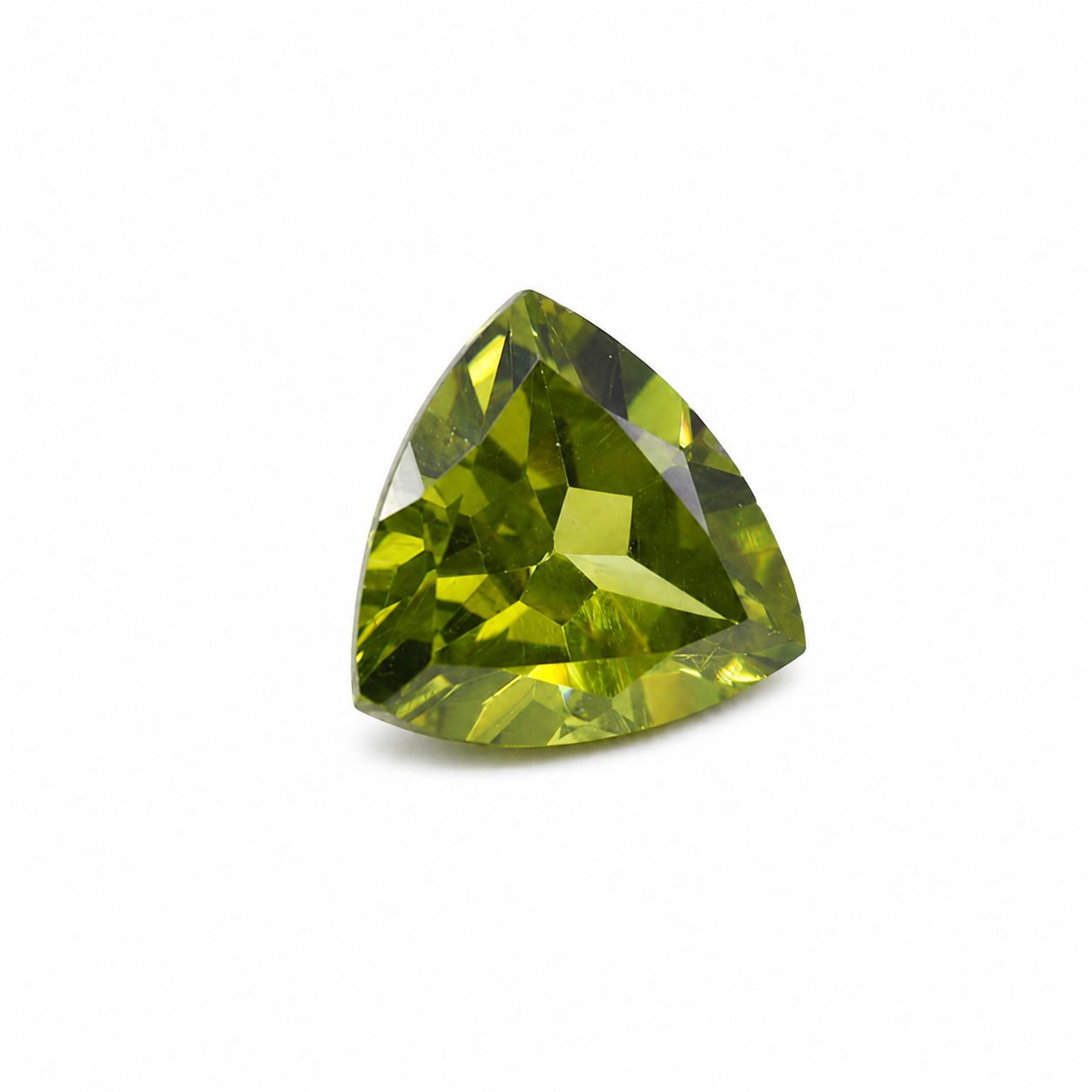 Cubic Zirconia (Heena Color) Trillion Faceted