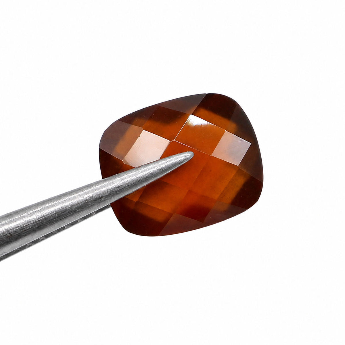 Hessonite Elongated Cushion Briolette