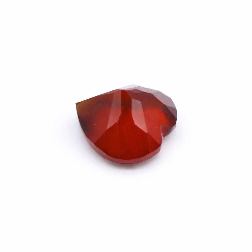 Hessonite Heart Shape Faceted