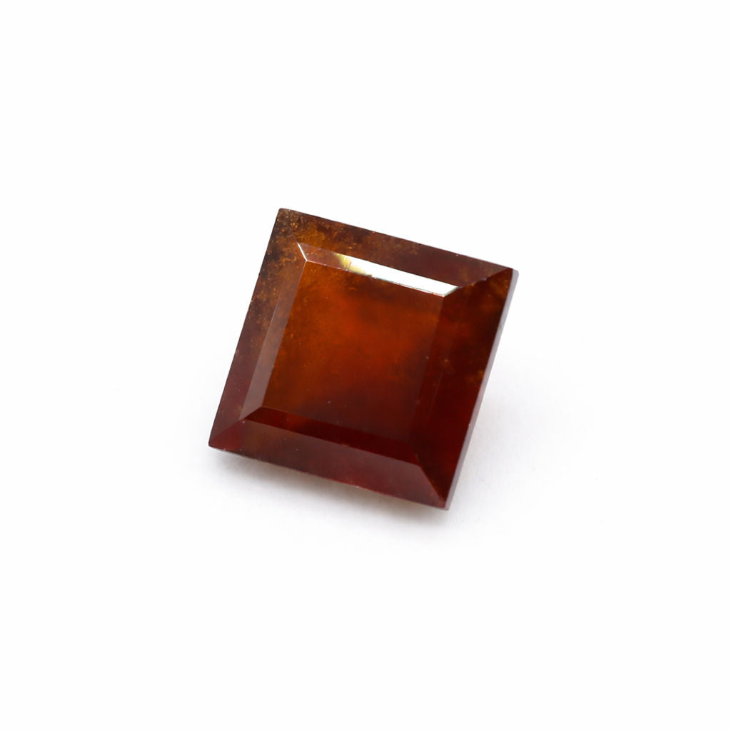 Hessonite Square Faceted