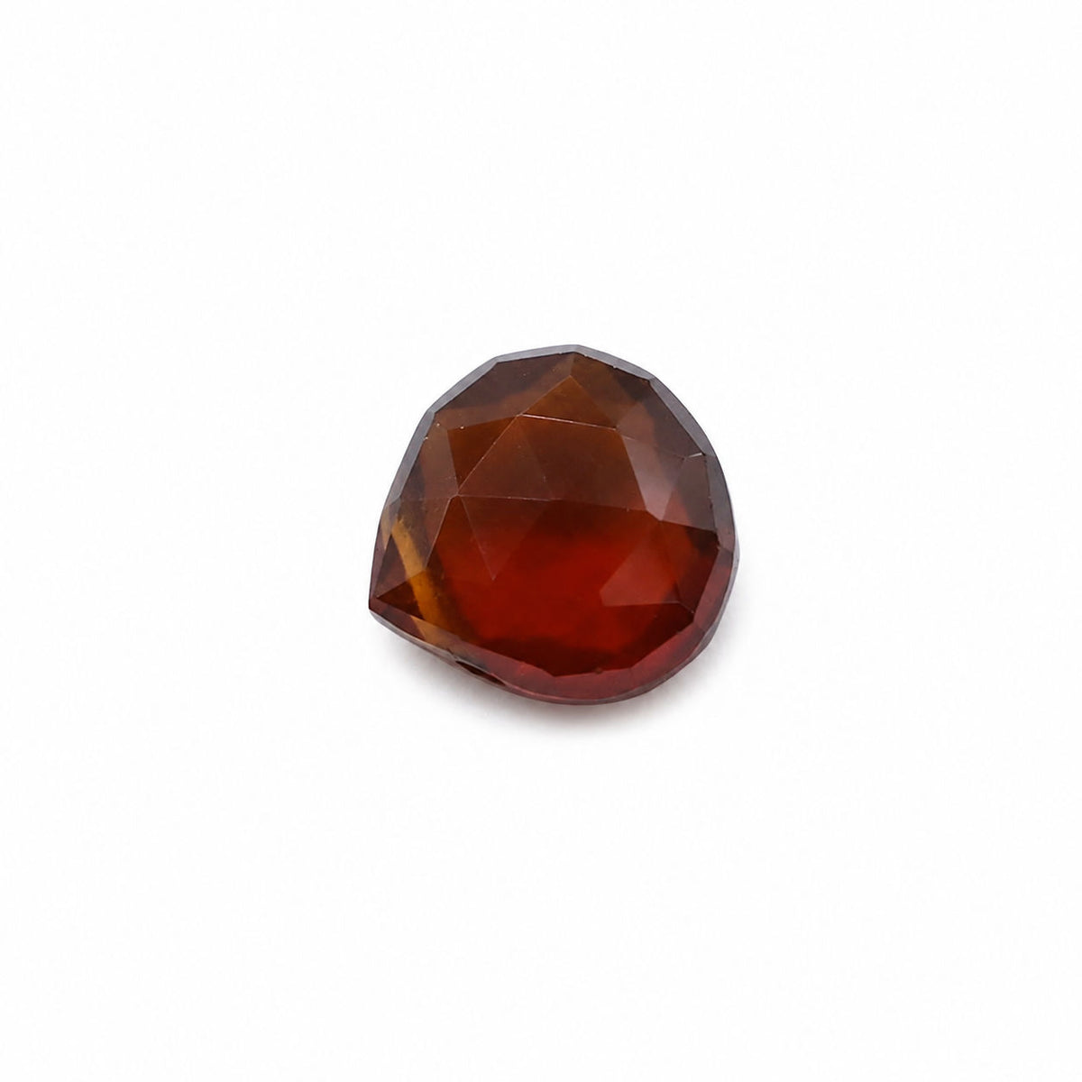 Hessonite Heart Shape Briolette (Tabeez) (Side Drill)