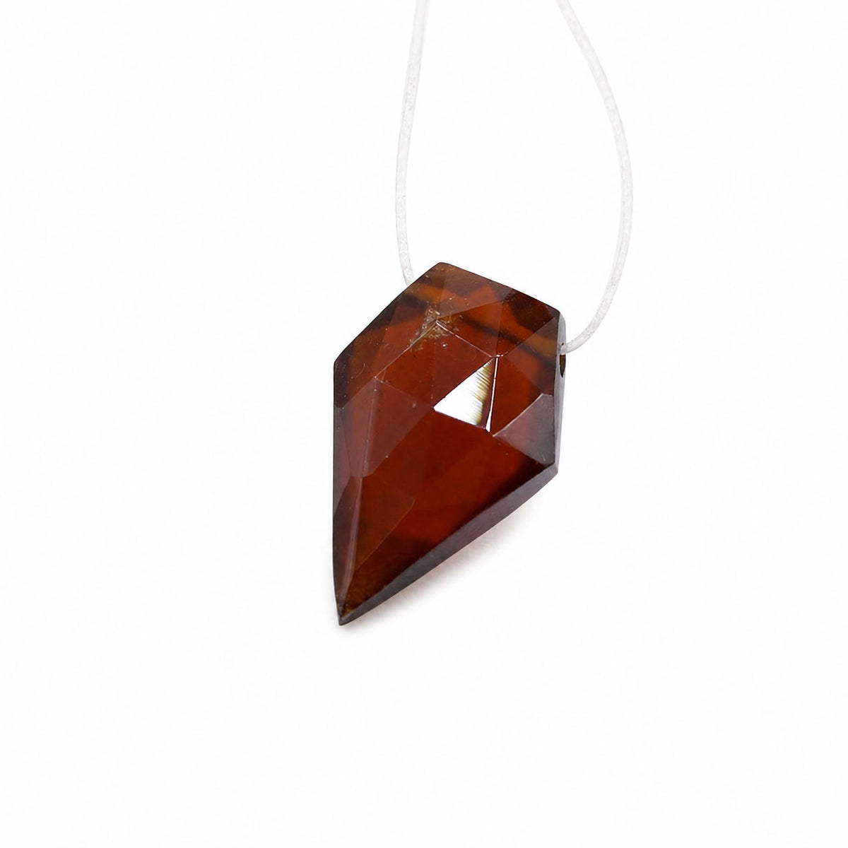Hessonite Kite Faceted (Side Drill)