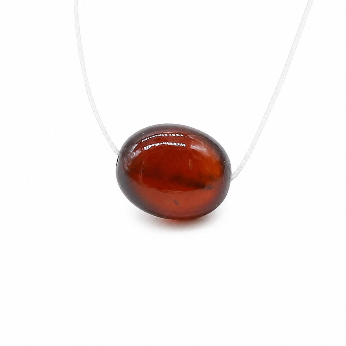 Hessonite Smooth Oval (Full Drill)