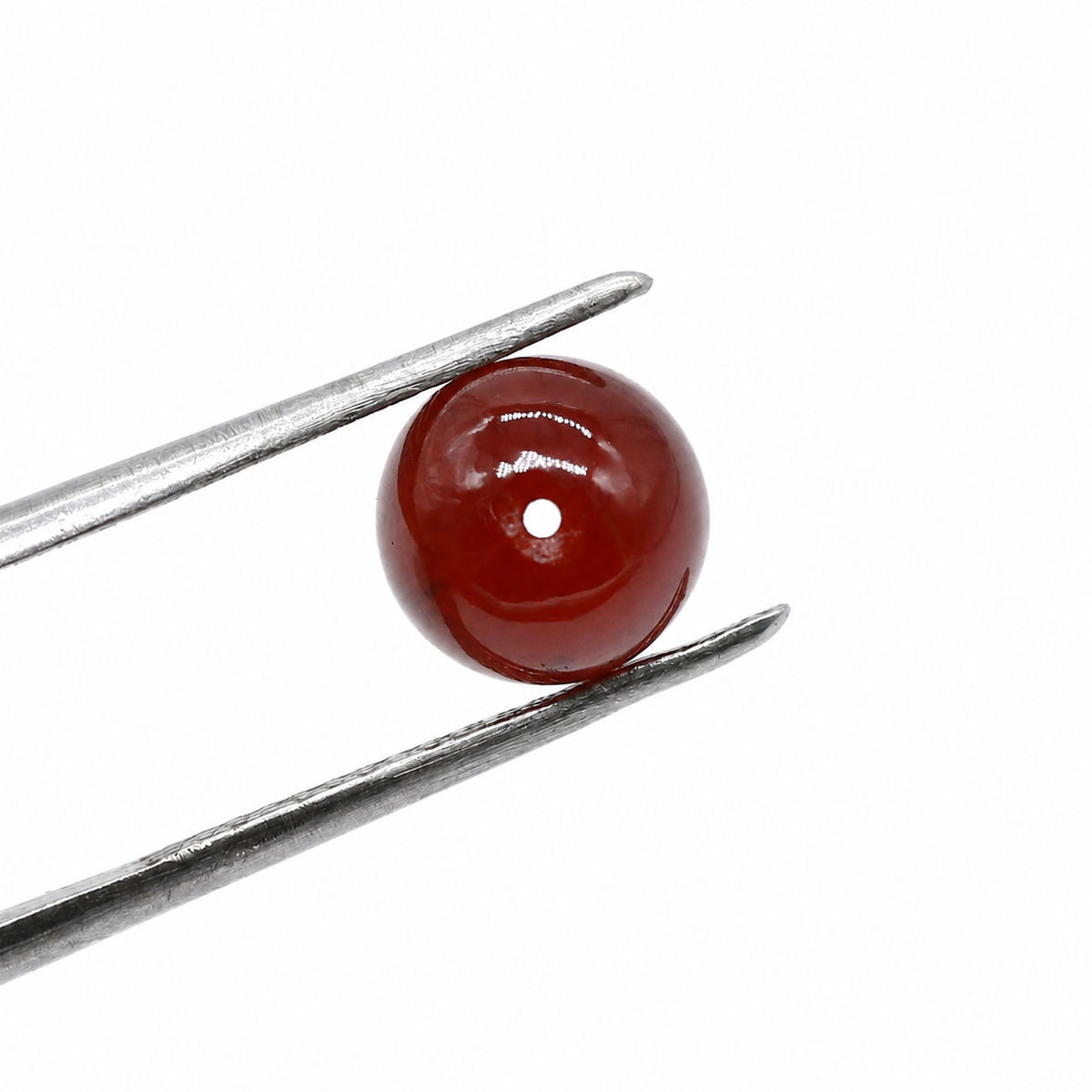 Hessonite Smooth Round Balls (Full Drill)