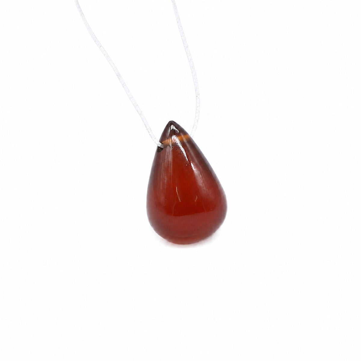 Hessonite Smooth Drops Briolette (Side Drill)